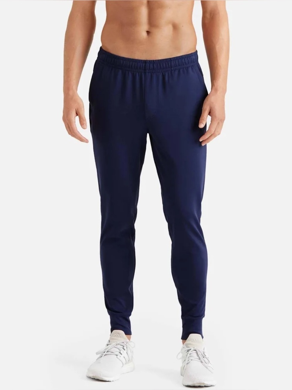 RHONE Navy Slim Tech Jogger Pants